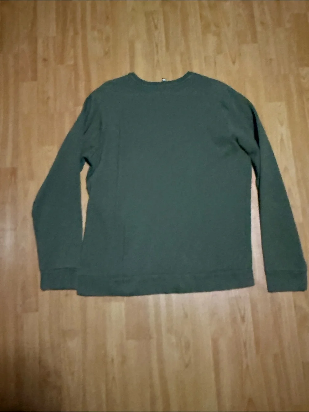 adidas Olive Green Crewneck with Light Logo
